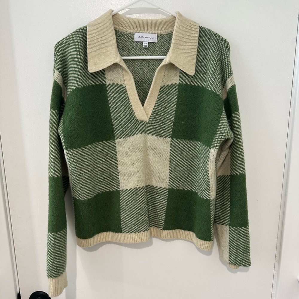 Lost + Wander, XS/S, Green and Cream